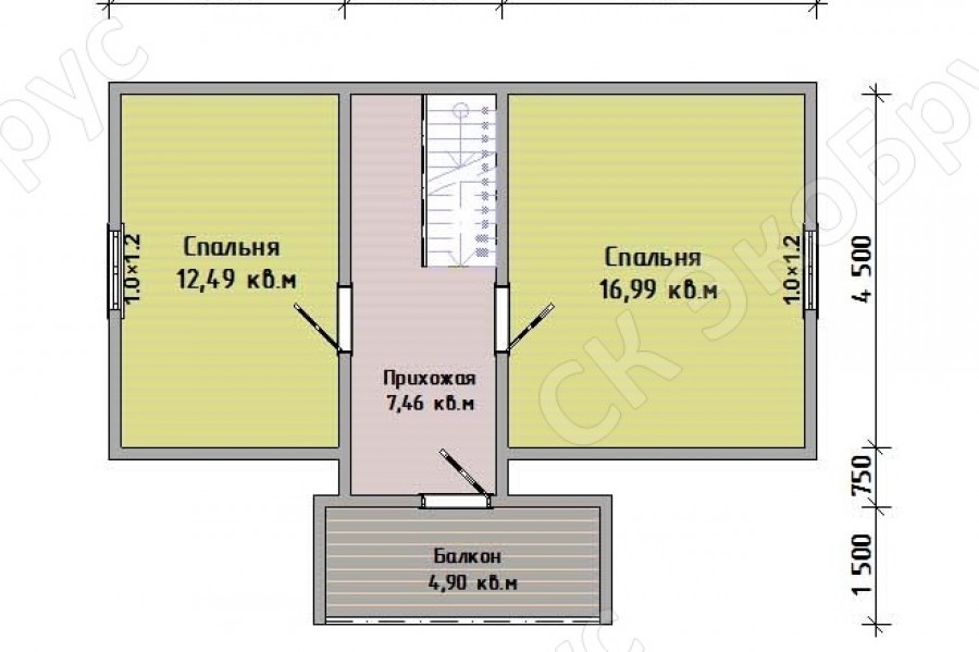 Ладога Д-19 планировка этаж 2