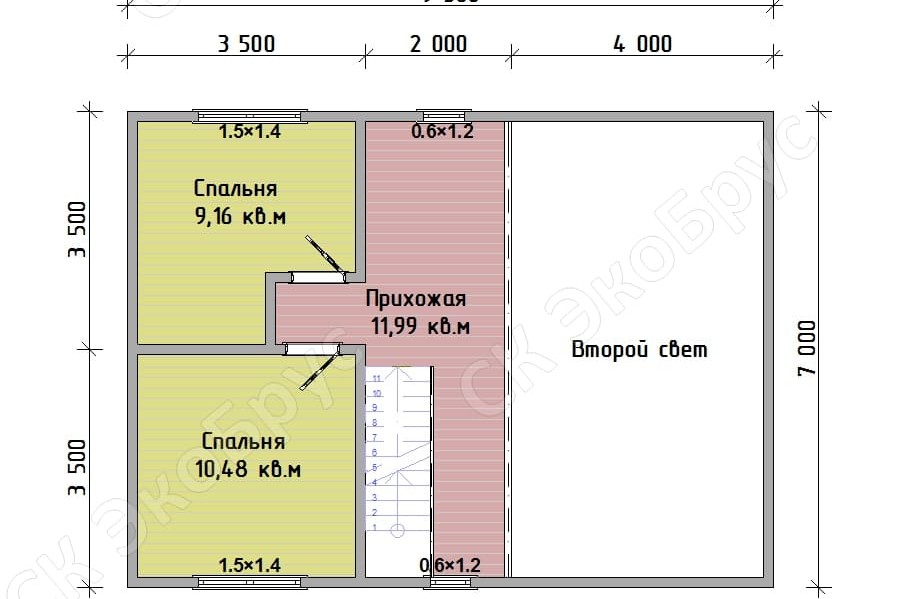 Всеволожск 2020 Д-4 планировка дома этаж 2