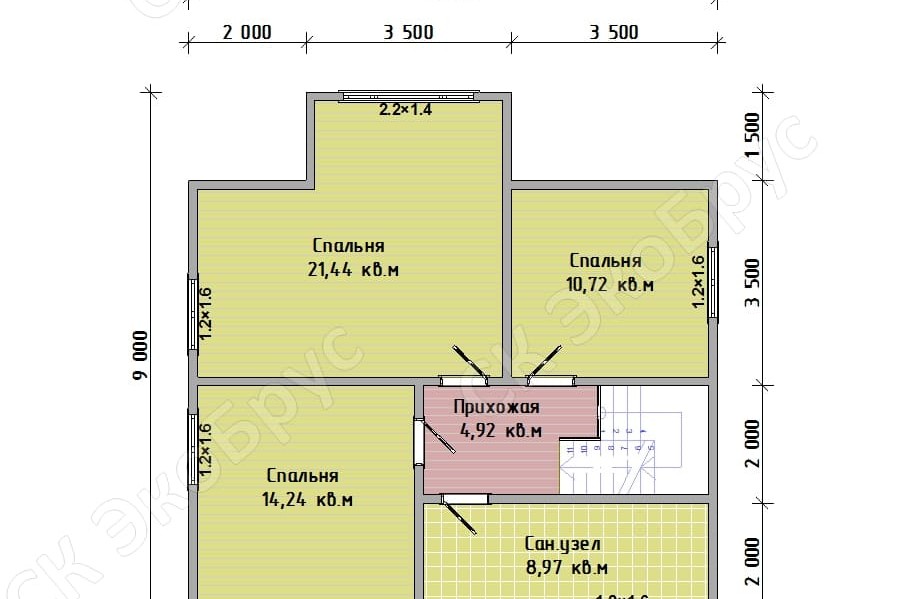 Всеволожск 2020 Д-6 планировка дома этаж 2