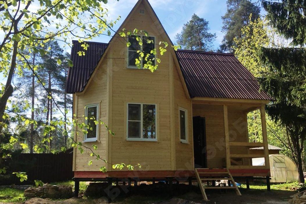 Каркасный дом 7 на 7 м фото. Строительство по проекту Ладога Д-5 фото №1