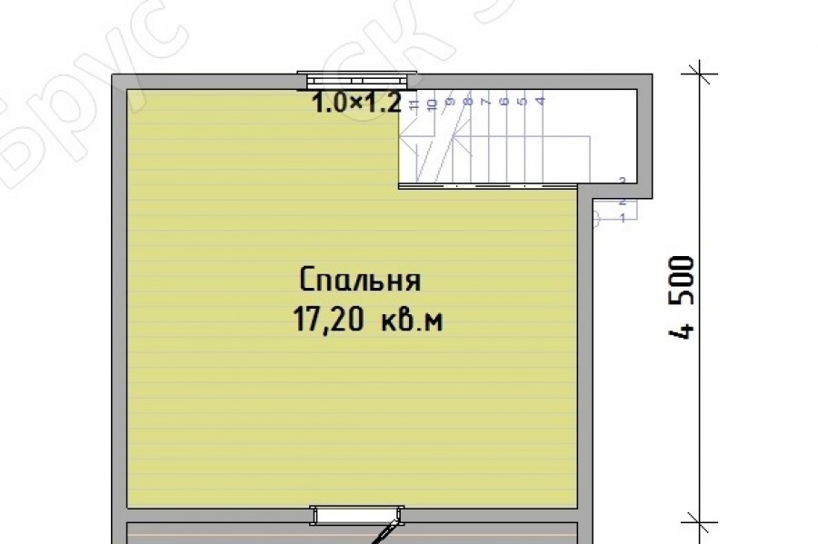 Ладога Д-1 планировка этаж 2