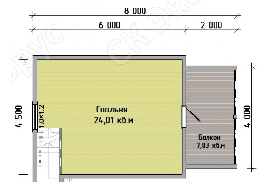 Ладога Д-16 планировка этаж 2