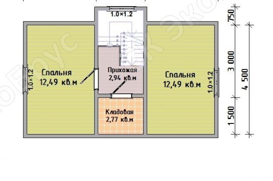 Ладога Д-17 планировка этаж 2