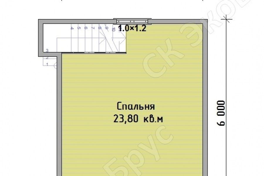 Ладога Д-2 планировка этаж 2