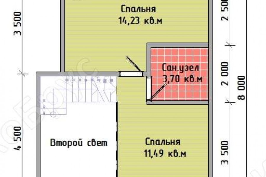 Ладога 2020 Д-2 планировка этаж 2