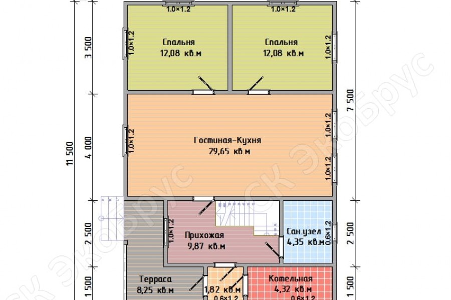 Ладога 2020 Д-4 планировка этаж 1
