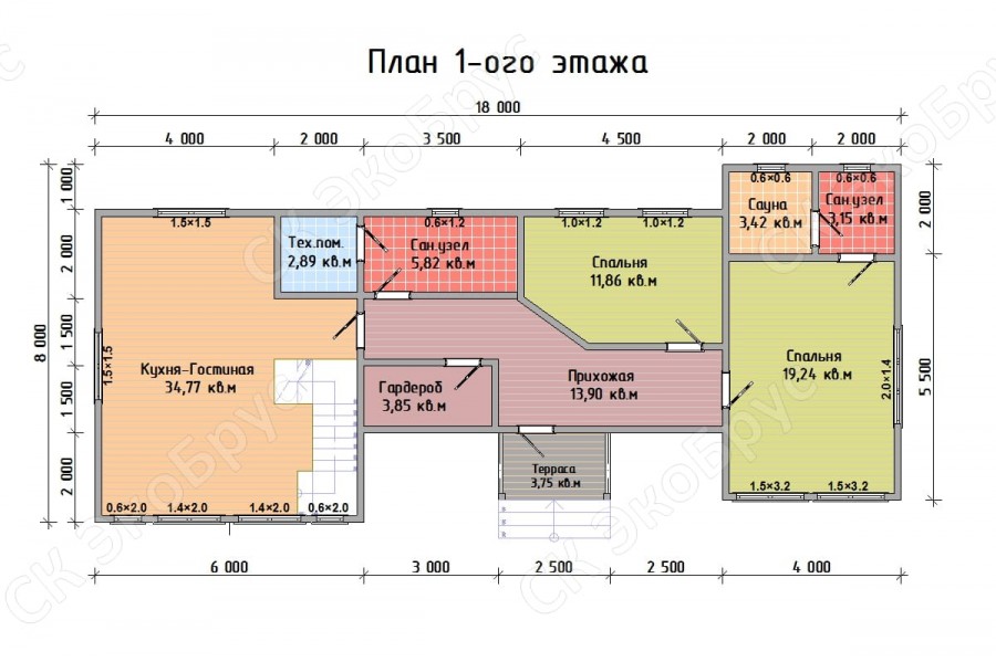 Ладога 2020 Д-5 планировка этаж 1