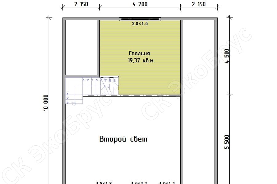 Ладога 2020 Д-6 планировка этаж 2