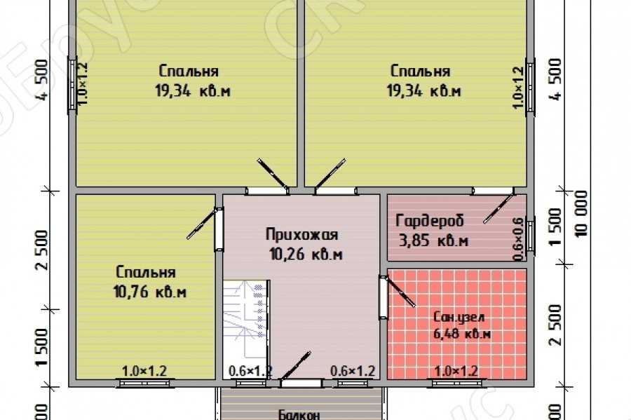 Петергоф Д-2 планировка дома этаж 2