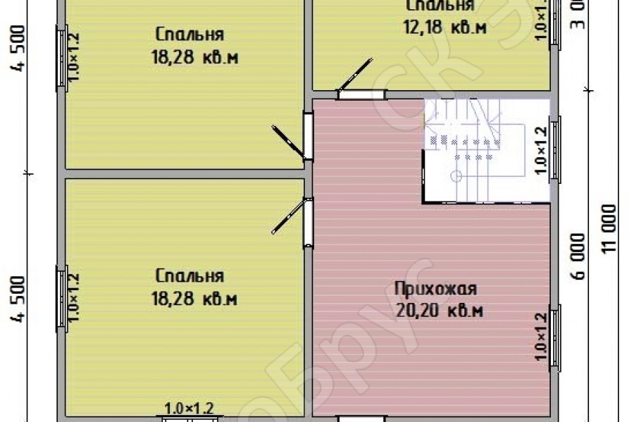 Петергоф Д-4 планировка дома этаж 2