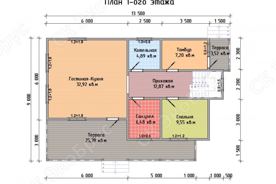 Петергоф 2020 Д-2 планировка дома этаж 1