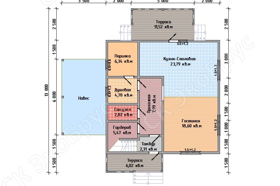 Петергоф 2020 Д-3 планировка дома этаж 1