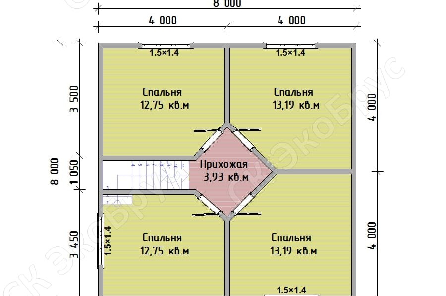 Петергоф 2020 Д-4 планировка дома этаж 2
