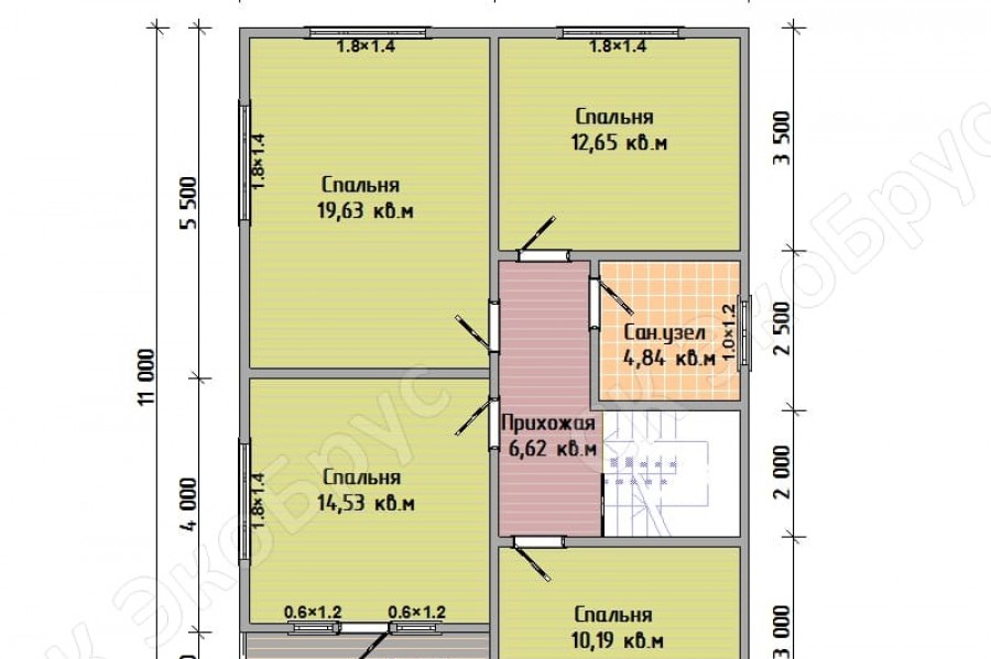 Петергоф 2020 Д-5 планировка дома этаж 2