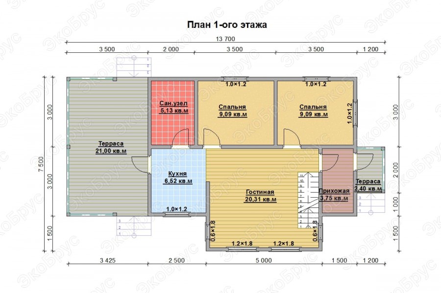 Выборг Д-6 планировка дома этаж 1
