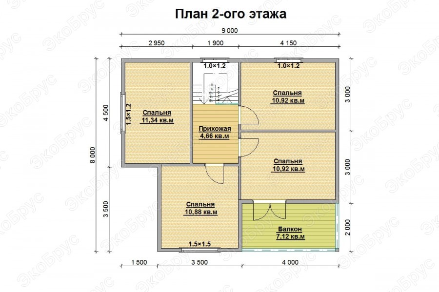 Выборг Д-7 планировка дома этаж 2