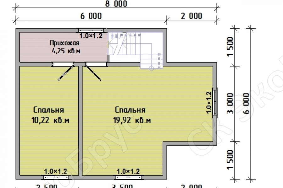 Всеволожск Д-3 планировка дома этаж 2