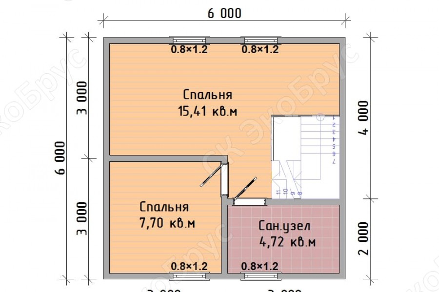 Всеволожск 2020 Д-3 планировка дома этаж 2