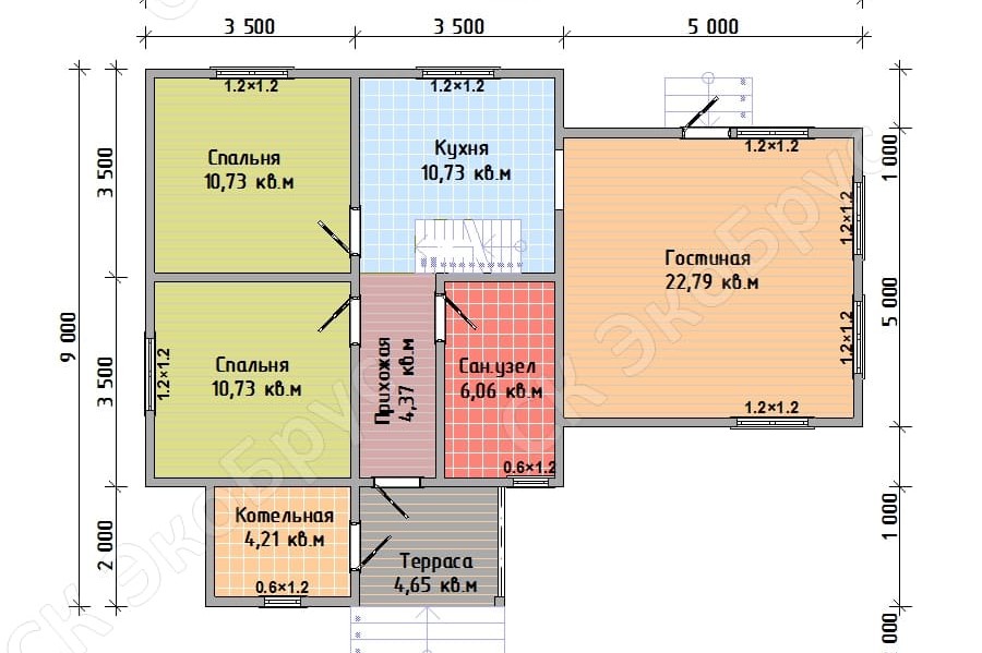 Всеволожск 2020 Д-5 планировка дома этаж 1