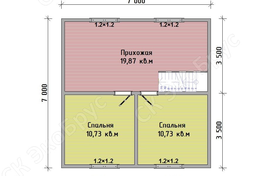 Всеволожск 2020 Д-5 планировка дома этаж 2