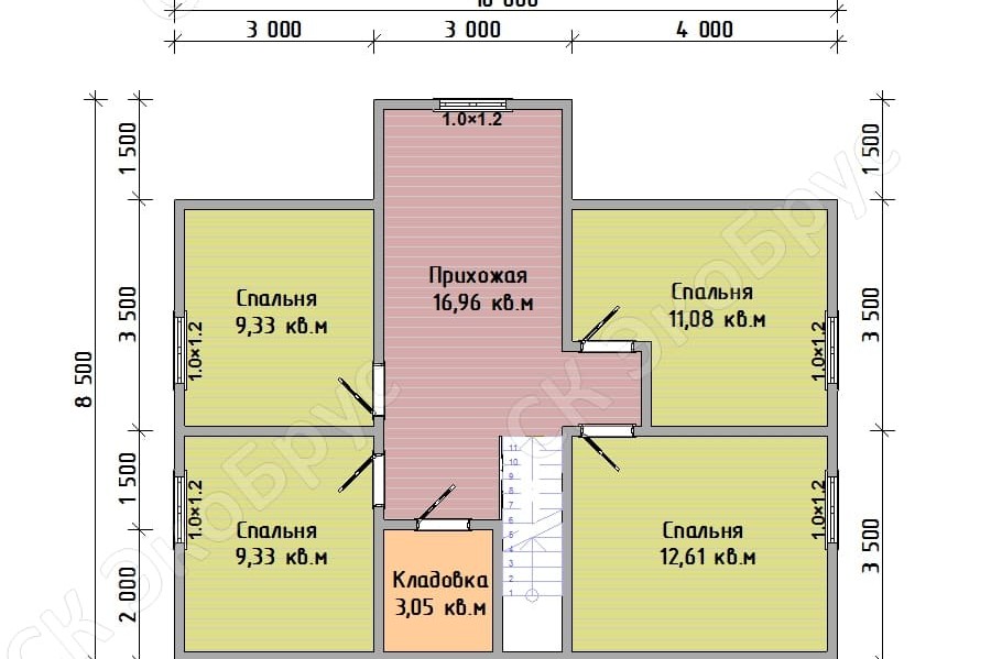 Всеволожск 2020 Д-7 планировка дома этаж 2