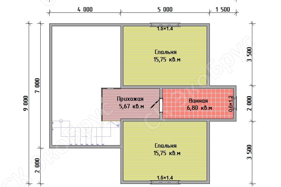 Всеволожск 2020 Д-8 планировка дома этаж 2
