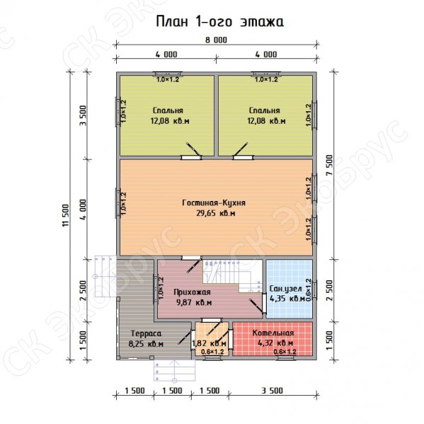 Планировка проекта дома Ладога 2020 Д-4