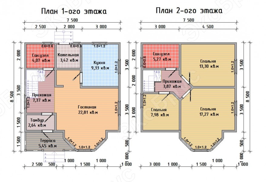 Планировка проекта дома Выборг Д-5