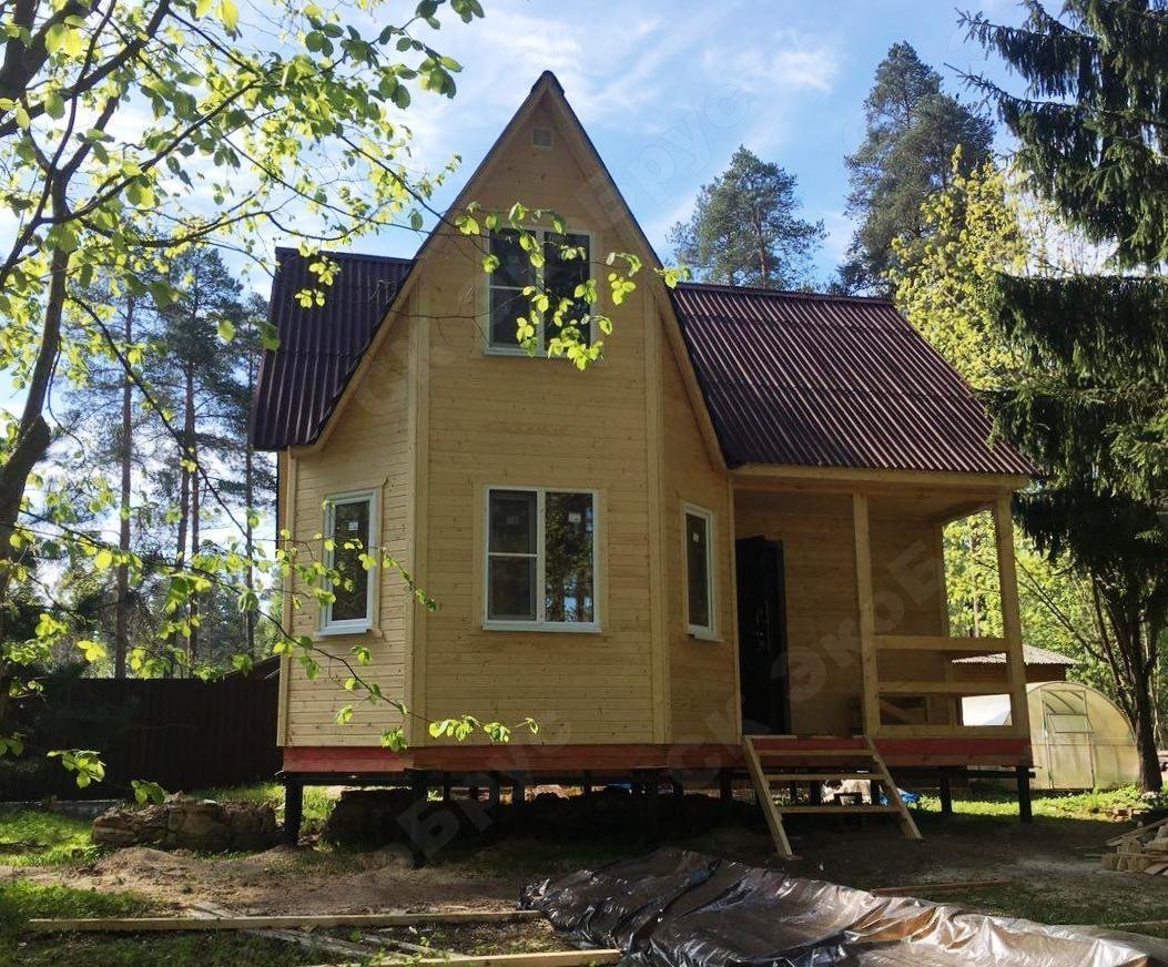 Каркасный дом 7 на 7 м фото. Строительство по проекту Ладога Д-5 фото №1
