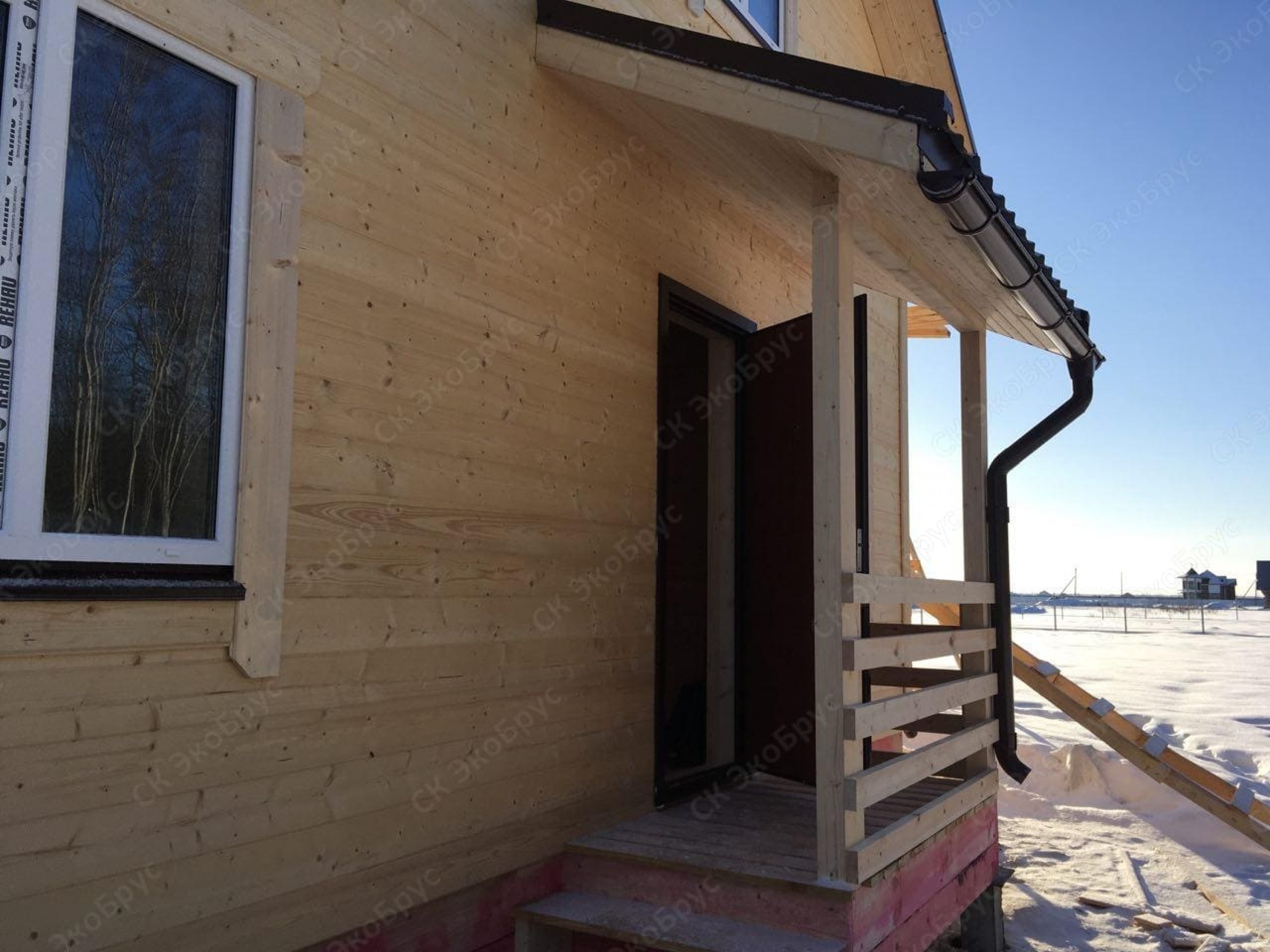 Каркасный дом 8 на 11,5 м фото. Строительство по проекту Всеволожск Д-15 фото №3